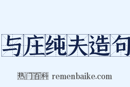 与庄纯夫造句是什么意思的图片